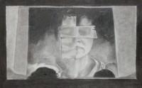 Rabia Abrar, 09 x 15 Inch, Charcoal On Paper, Figurative Painting, AC-RAR-002